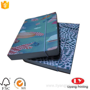 School paper notebook printing with elastic